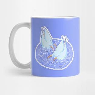 two meme ducks in the pond Mug